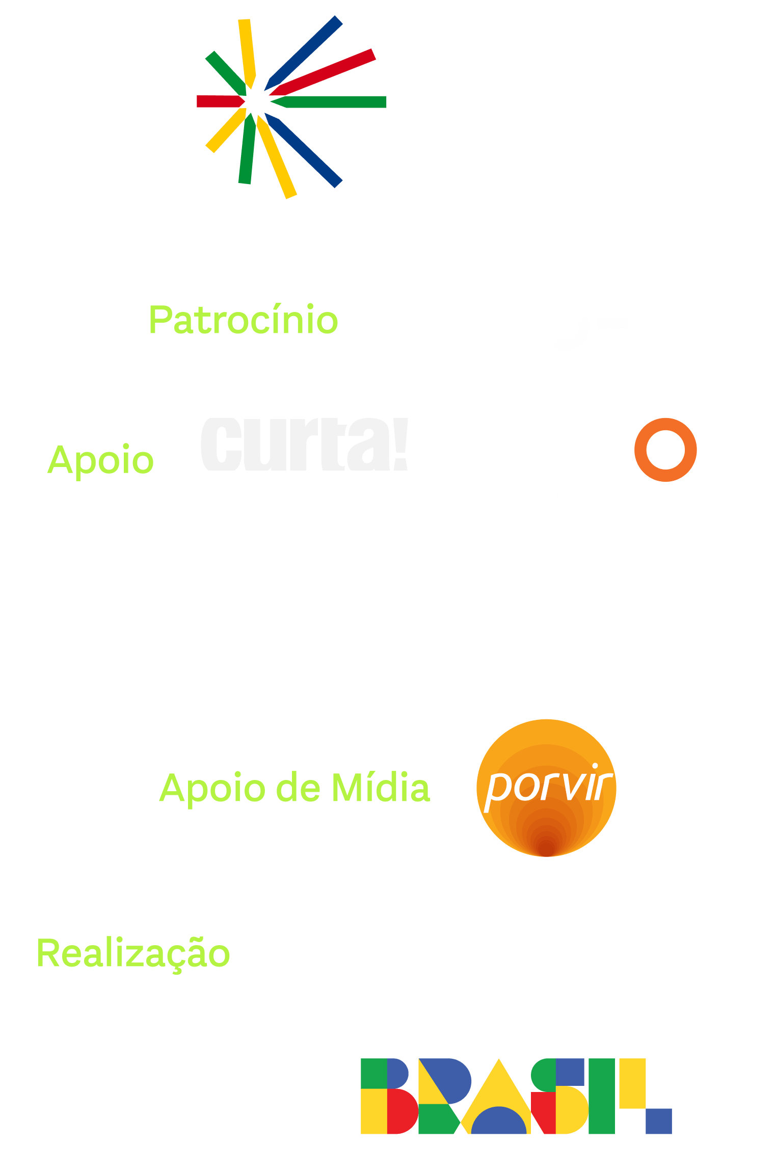 Logotipos dos parceiros do Curta! Enem